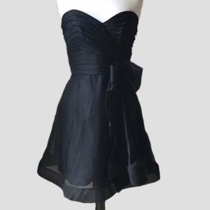 ABS strapless cocktail dress